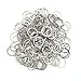 200pcs Round Metal Split Keychain Rings for Car Home Keys Organization DIY Crafts Makings (20mm)