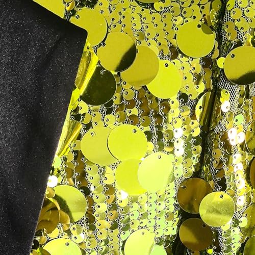 Mens Black Sequin Shiny Prom Blazer Jacket One Button Slim Fit Tuxedo Dress Blazer Disco Dinner Party Suit Sport Coat3