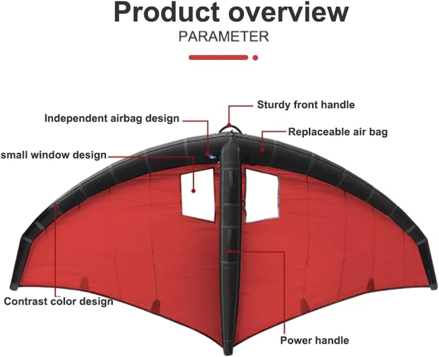 Inflatable Surfing Wing Windsurfing Sail,Lightweight Stable Inflatable Kite Hydrofoil,Wind Surfing Surfboard and Sail,with Storage Bag Kiteboard