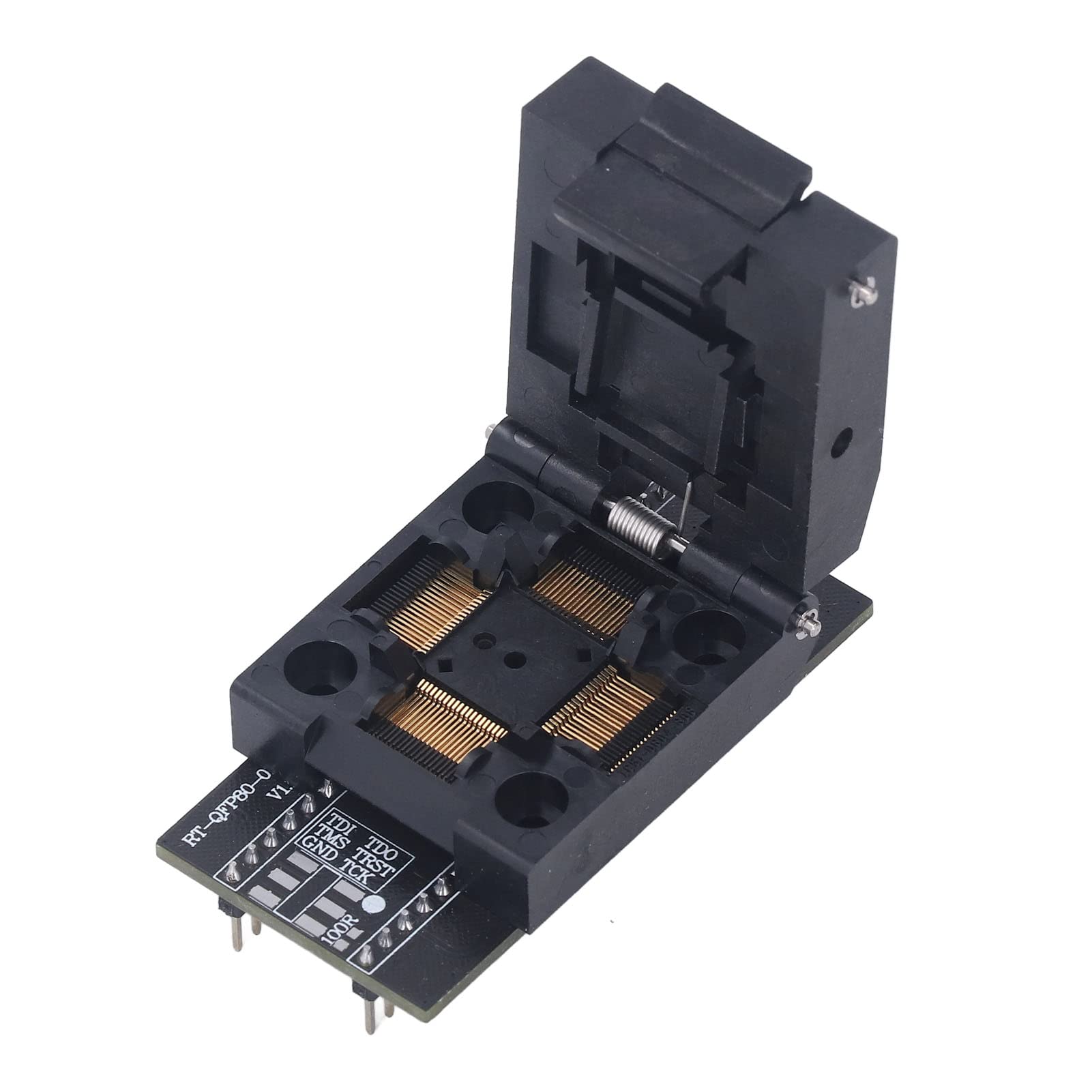 Adattatore Programmatore RT809H Presa QFP80 Ad Alta velocità per Programmazione EMMC Applicabile per Materiale PEI di Manutenzione Generale