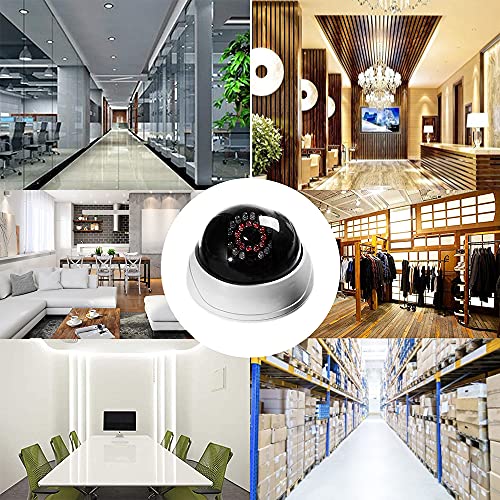 Inkeci Simulated Surveillance Cameras, Dummy Security Camera, Fake Cameras Cctv Surveillance Systemwith Realistic Simulated Leds,For Home Security Warning Sticker Outdoor/Indoor Use (2Pack) #TOP4