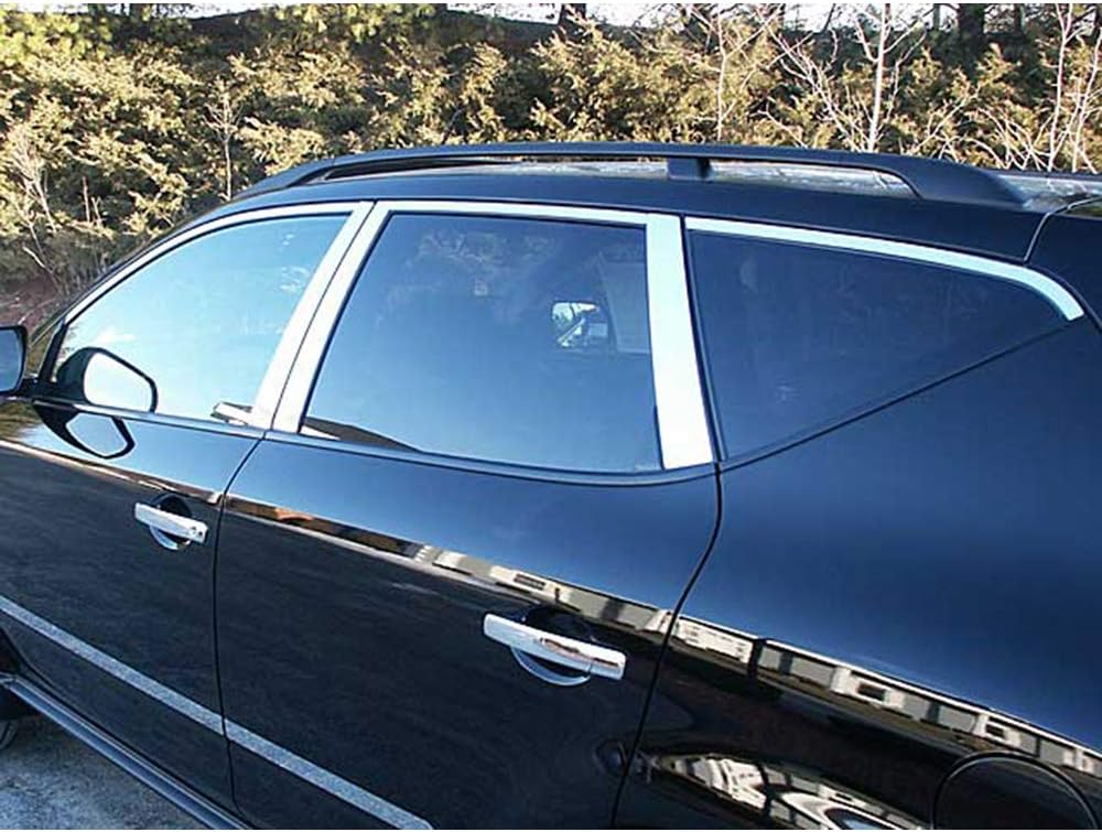 is Compatible with 2003-2007 Nissan Murano 12 Piece Stainless Window Trim Package, Includes Upper Trim and Pillar Posts, NO Window Sills WP24590