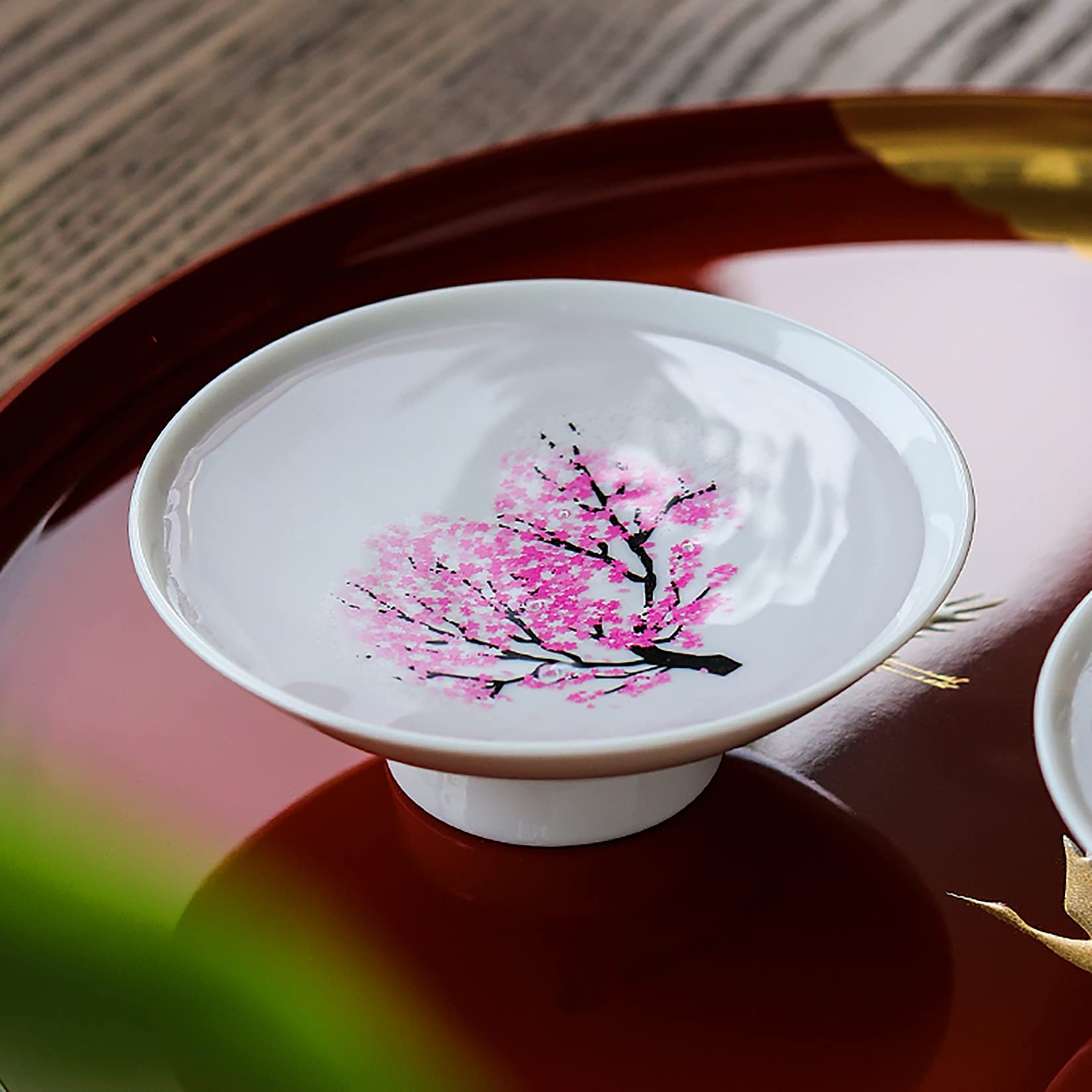 Bellissima Tazza Da Tè Inglese Vintage Con Fiori Di Ciliegio Giapponesi