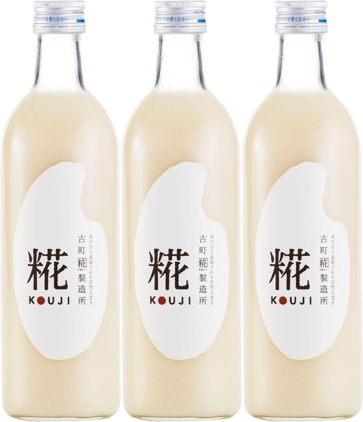 Amazon.co.jp: 古町糀製造所 甘酒 米麹 [ 糀プレーン 500ml x 3本