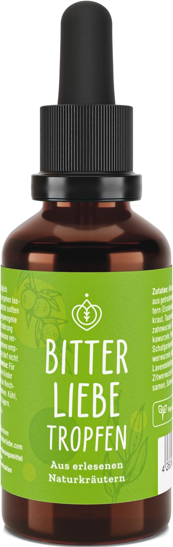 BitterLiebe bitter drops 50ml inspired by Maria Treben I Digestive Bitters tincture I herbal bitters, gentian, digestion