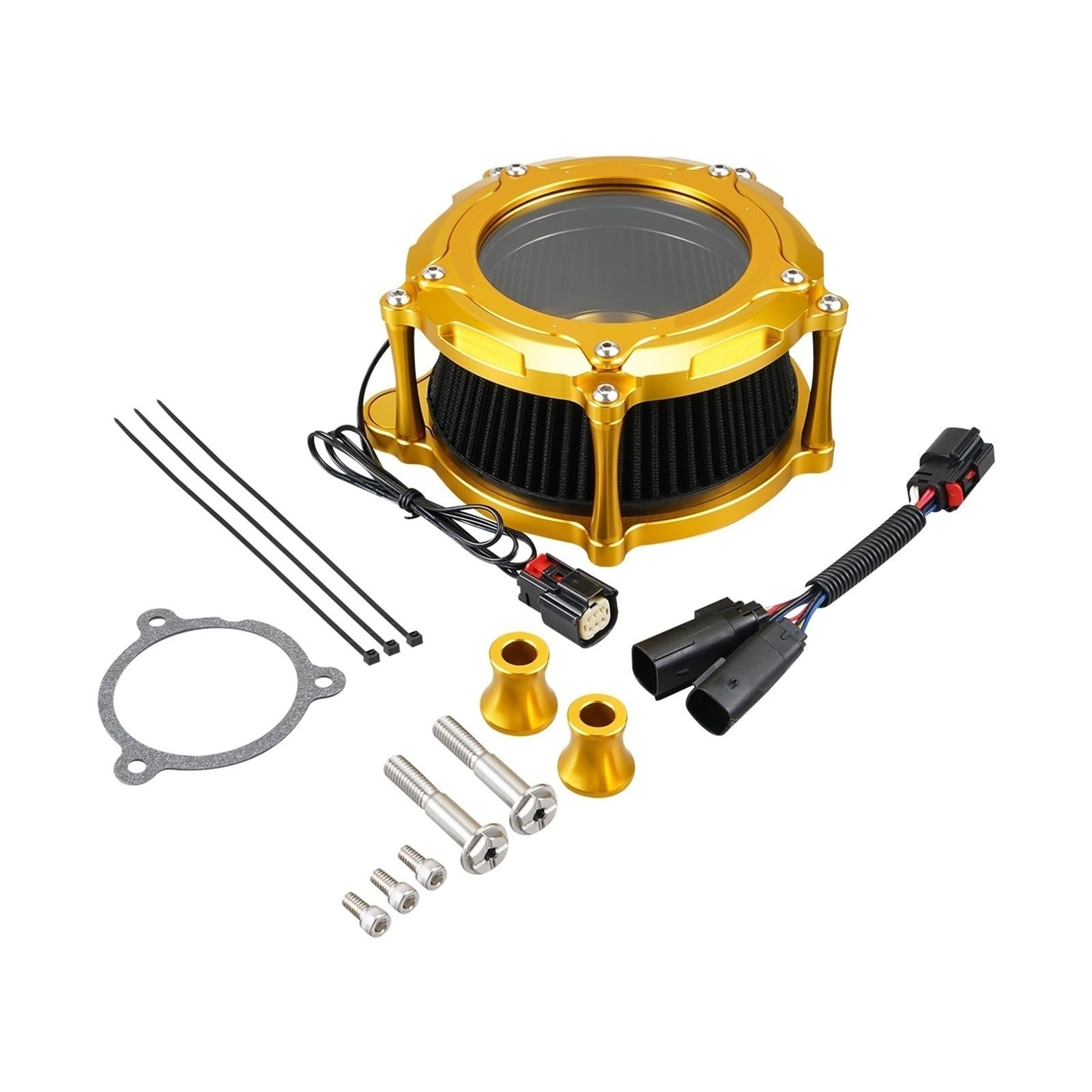 Filtry powietrza do motocykli Pasuje do Harley Touring Street Glide Road/Special Filtr wlotu powietrza Road King Electra Ultra Limited(Gold)
