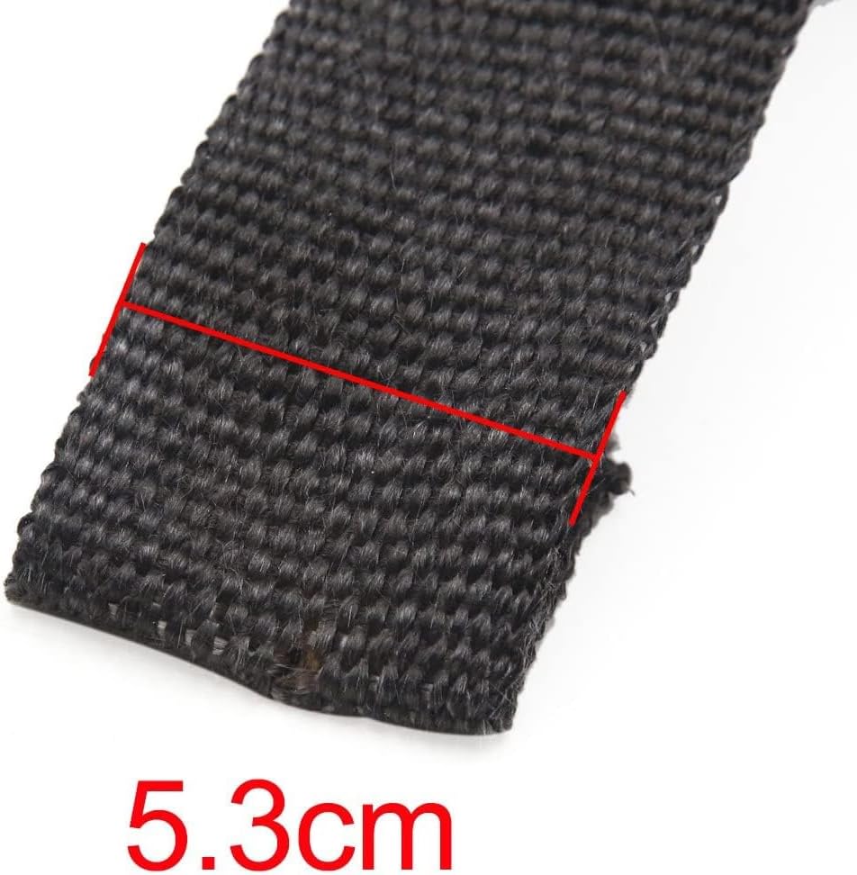 XYWHPGV Black Fiberglass Exhaust Pipe Wrap Tape Turbo Heat Insulation Cloth 5M Long(fee57 46e57 22ca8 89712 c53ca 58445