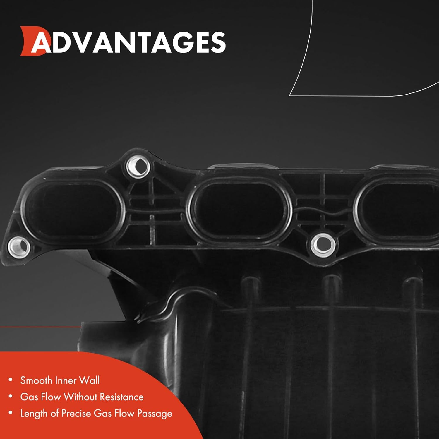 A-Premium Engine Upper Intake Manifold Assembly [DOHC, 4Cyl 2.4L, 2AZFE, Automatic Transmission] Compatible with Toyota Camry 2007 2008 2009 2010 2011, RAV4 2006 2007 2008