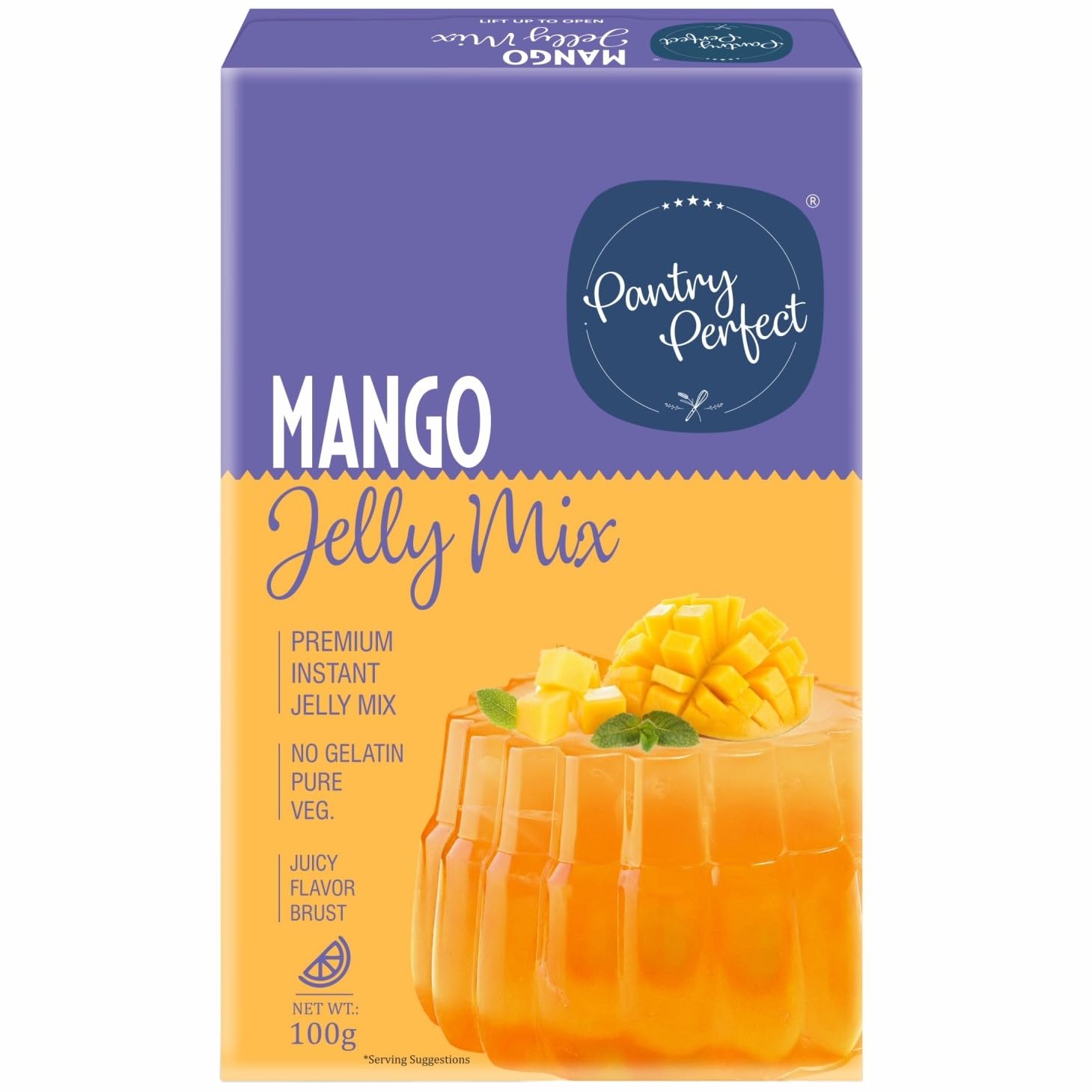 Pantry Perfect Mango Jelly Mix (100g) I Instant Jelly Mix ICrystal Jelly I No Gelatin I Easy to Prepare I Used for Desserts, Beverages-image-36