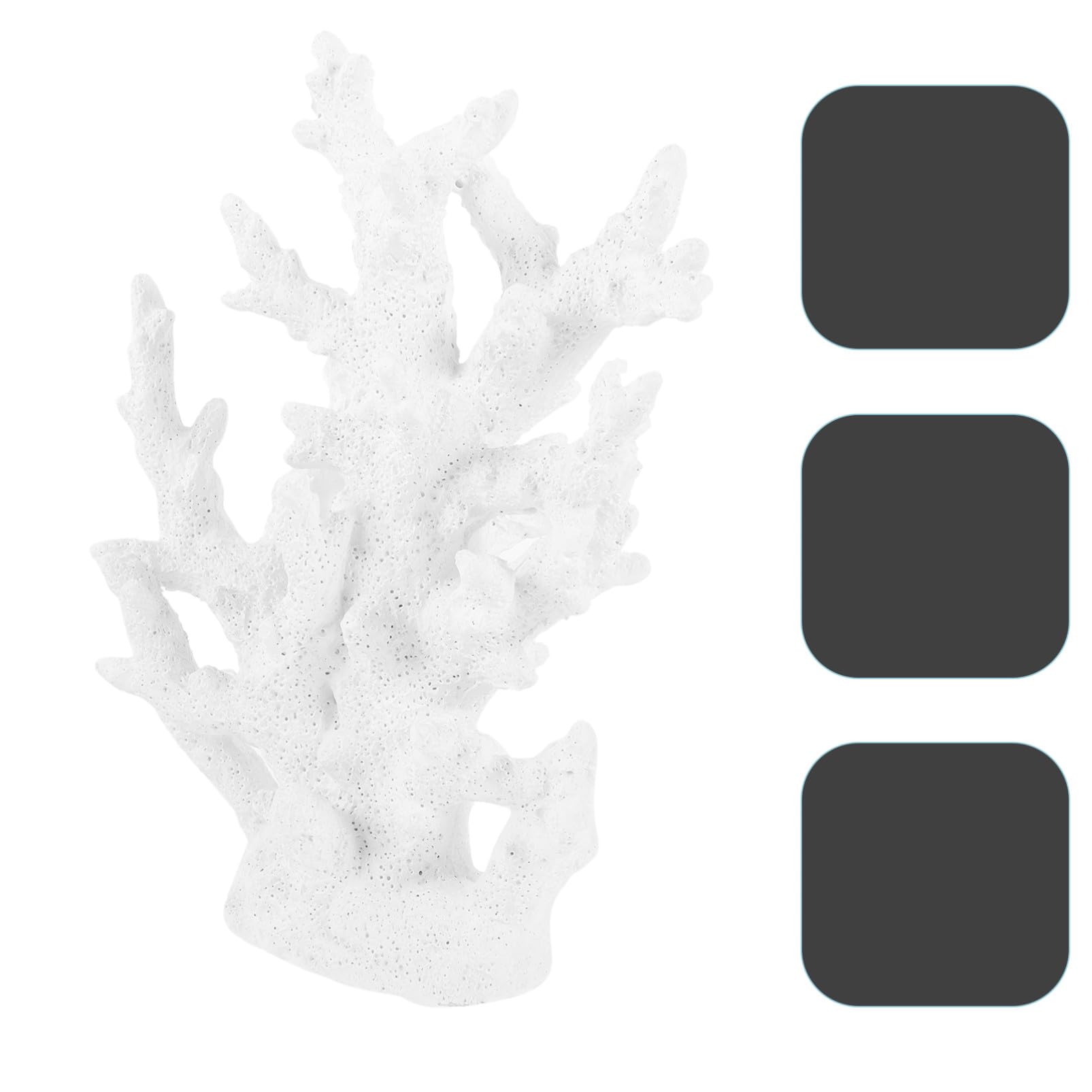 Alasum Künstliche Aquarium Deko aus Resin Leichte Kleine Korallenornamente für Fischbecken Dekoratives Meeresriff-Design Geeignet für Süß Meerwasser-aquarien