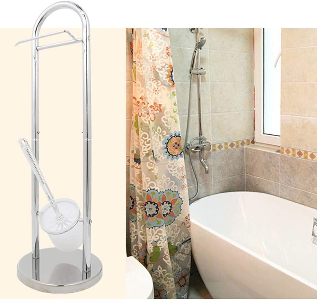 Papel Higiénico Soporte De Papel Higiénico Acero Inoxidable for Baño, con Escobilla Organización Almacenamiento Portarrollos Bano(B)