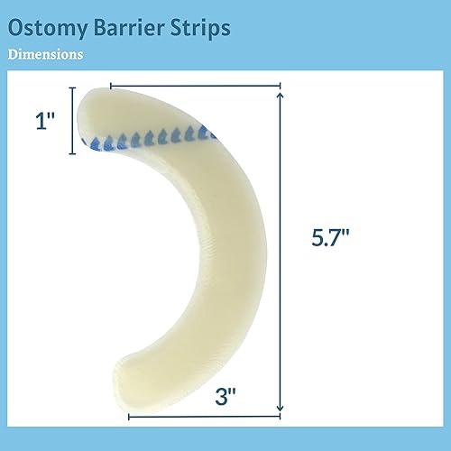 Miniatura 4 de 20 tiras elásticas de barrera para ostomía, cintas adhesivas hidrocoloides médicas para el cuidado del estoma, tira extensora de sello de barrera