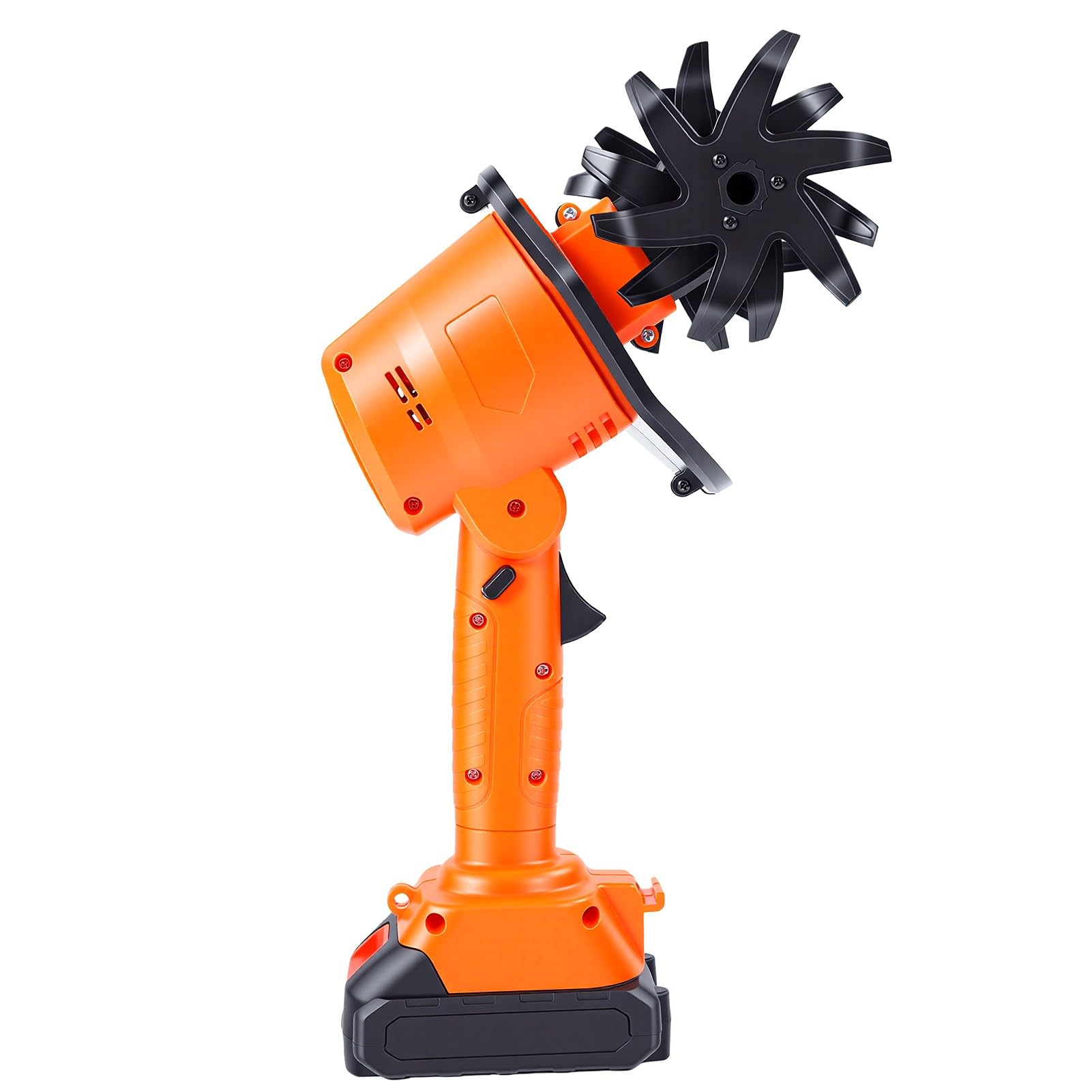 PUSOKEI Motocultor Eléctrico Inalámbrico 235 RPM 8000 MAh |Azada de Jardín Alimentada por Batería para Desherbar la Labranza en Jardines (Enchufe de la UE 100-240V)