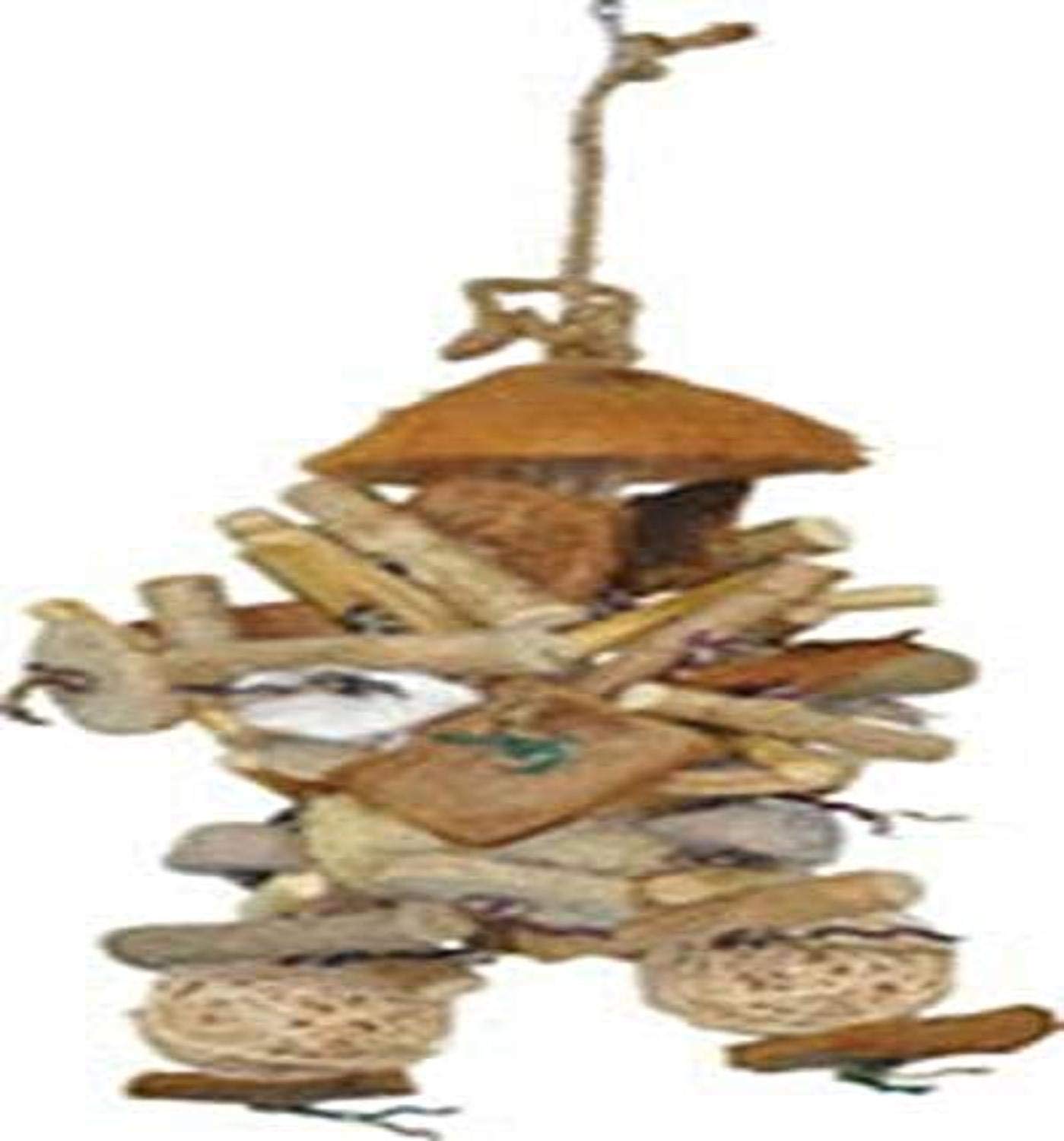 A&E Cage Company HB46554 Java Wood Java Bush Juguete de pájaros Surtidos, 9 por 16.5 Pulgadas