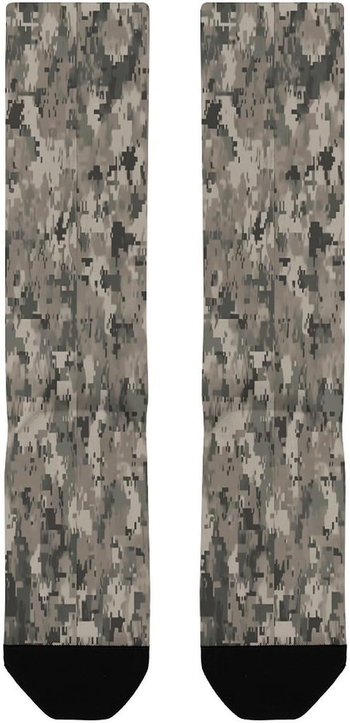 Army Digital Camouflage Crew Socks Calf Socks Athletic Crew Sock