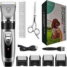 Dog Clippers Cordless Razors for Dogs Dog Hair Trimmers Pet Grooming Trimmers Electric cat Scissors for All Pets Black