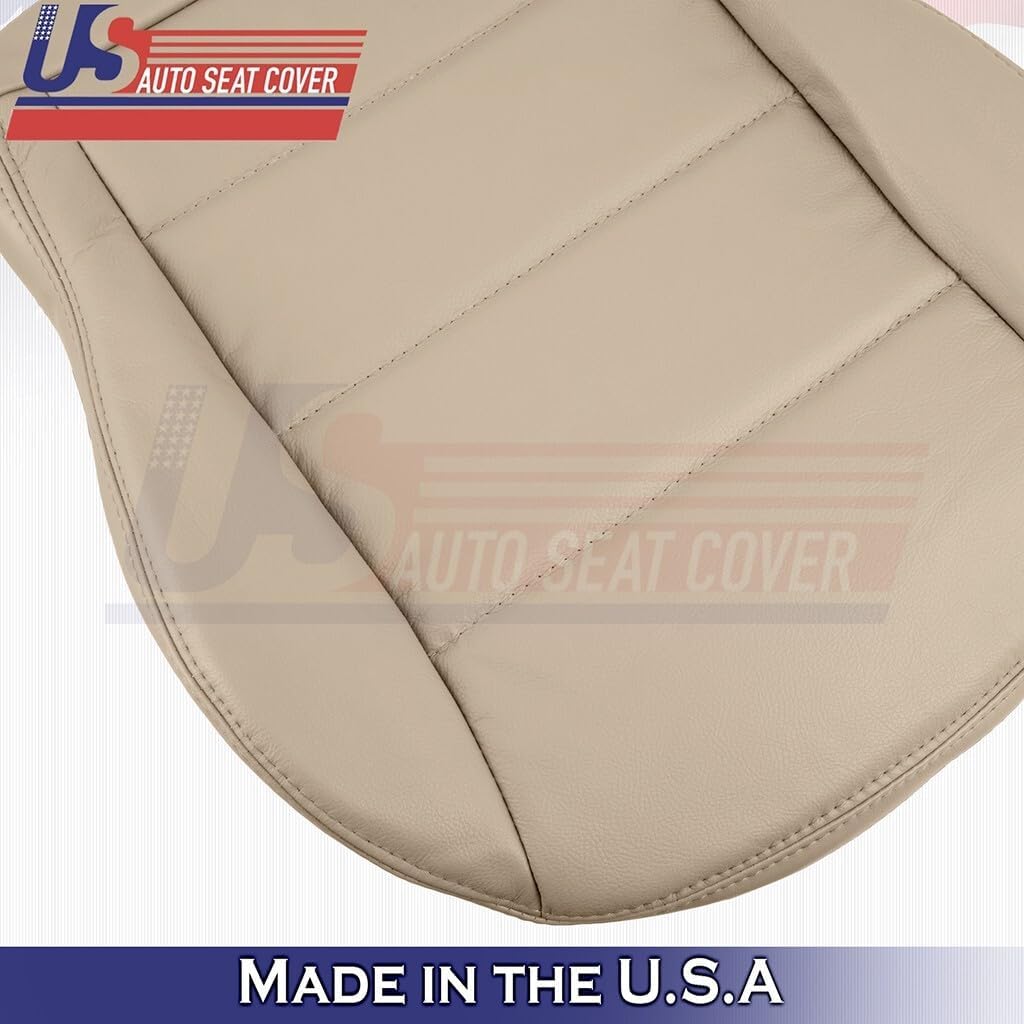 1999 to 2004 fits Volkswagen Jetta Driver & Passenger Bottoms Leather Cover Tan