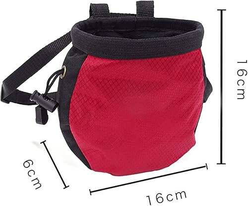 Miniatura 6 de Bolsas de tiza de escalada,Sin fugas Rock Climbing Strawstring Bag Drawstring Magnesia Sack,Equipo de equipo de escalada