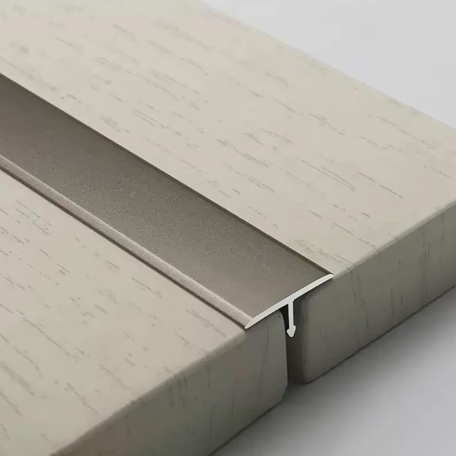 XAZLBIW Super Narrow Gold T Molding Flooring Transition Bar - Laminate Floor Threshold Strip for Interior Doorways Flat Seam Cover Strips Tile/Wood& Stylish Solution