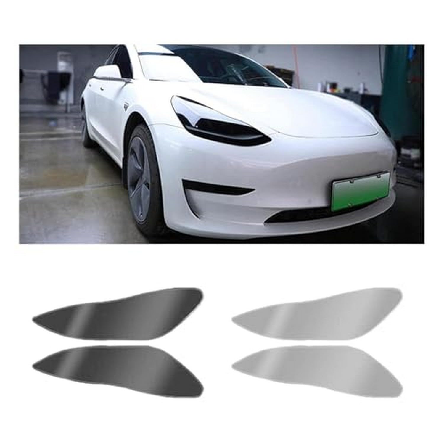 Film de protection de phare de voiture anti-rayures TPU noir pour Tesla