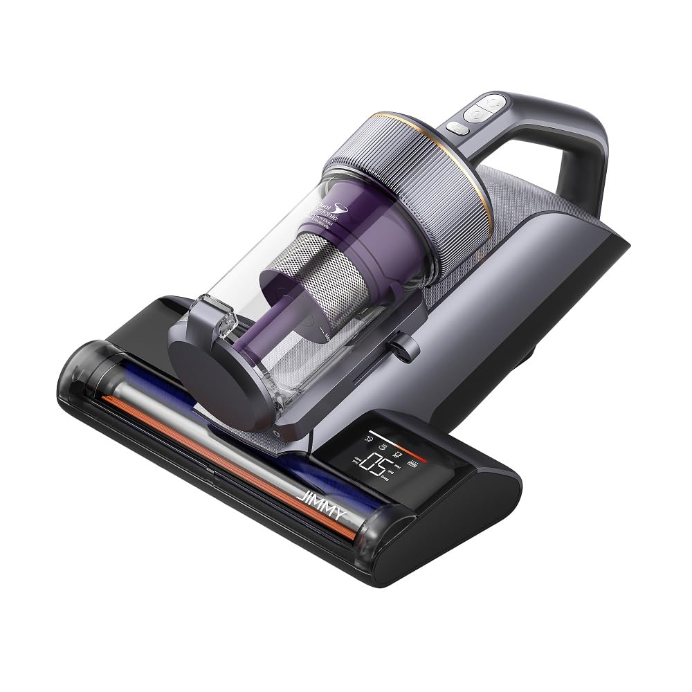 Jimmy BX8 Pro, aspirapolvere elettrico a mano, 600 W, 17 kPa, disinfezione UVC al 99%, tecnologia di riscaldamento a grafene a 65 °C, display in tempo reale, rimozione della polvere con un clic per
