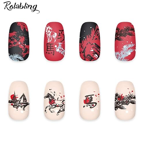 Miniatura 10 de Rolabling Nail Art Estampación Placas Estampación Plantillas Jugando Tarjeta Patrón Placa de Uñas Plantilla Imagen Placa Stencil Uñas Herramienta