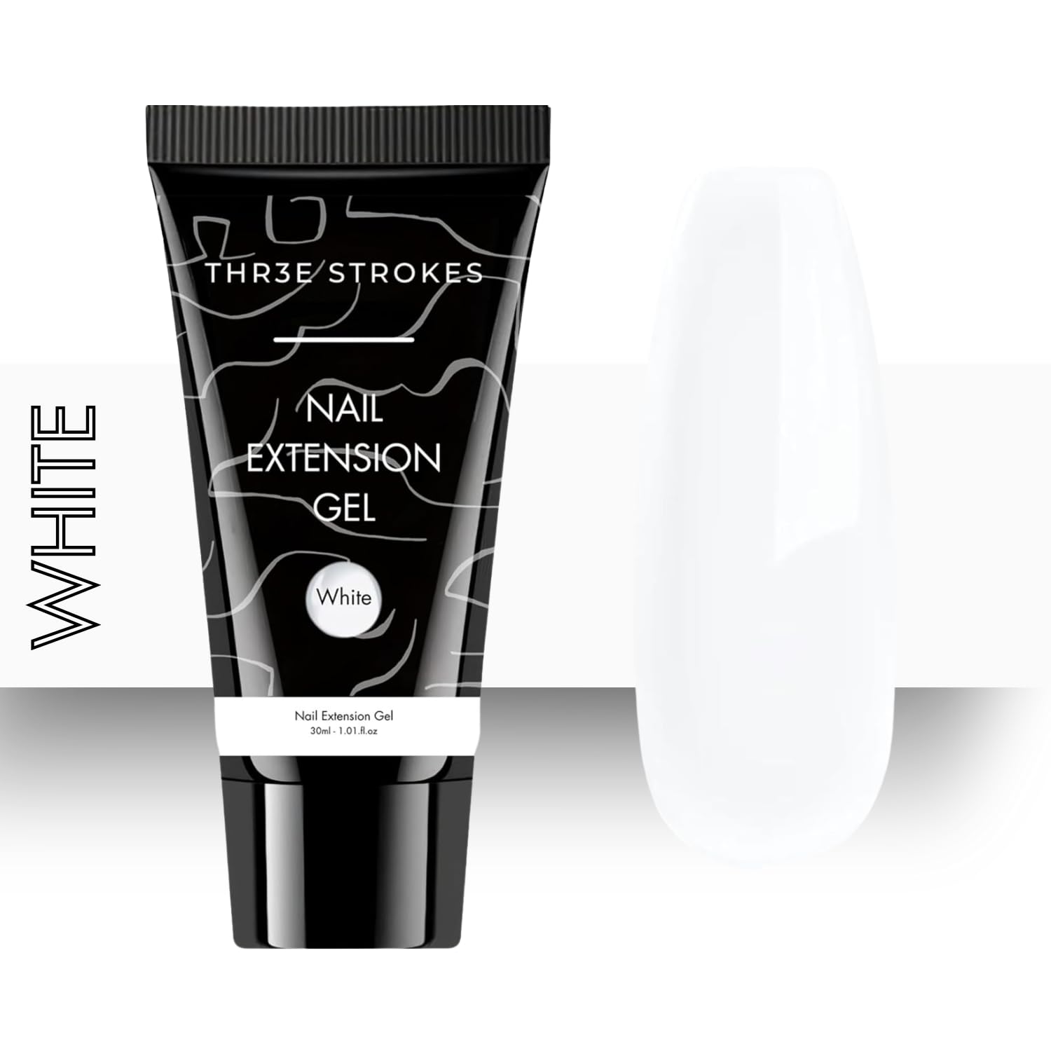 PolyGel Quick Upgrade Kit, 30ML Builder Gel, Extension Gel for Trendy Art Design, Easy DIY at Home (2 WHITE) (UV/LED LAMP REQUIRED)