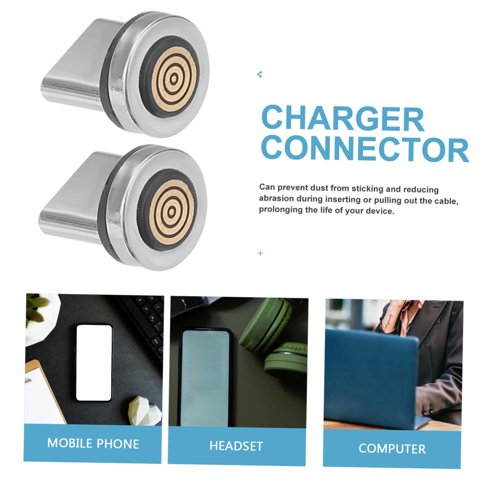 Mikinona 16 Pezzi Di Cavo Di Ricarica Testa Magnetica Cavo Di Ricarica USB Caricatore USB Caricabatterie Mobile Connettori Magnetico Adattatore Punta Adattatore Magnetico