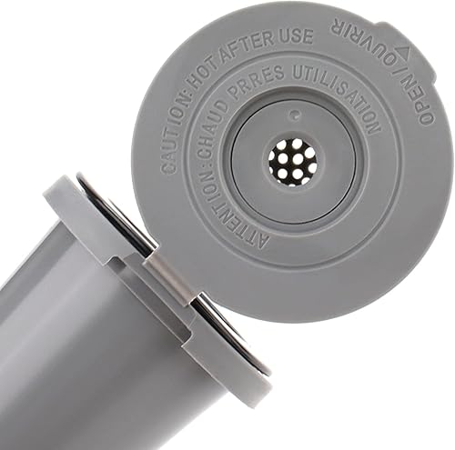 Vista 5 de Vaso de filtro reutilizable para Cuisinart, gris (paquete de 2)