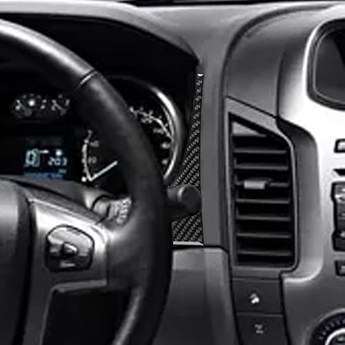 Miniatura 5 de NVCNX Real Premium - Fibra de carbono compatible con Ford Ranger 2019 2020 2021 2022 2023 XLT Lariat XL para tablero de automóvil, velocímetro