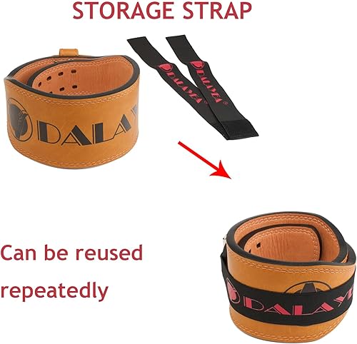 Miniatura 4 de Cinturón de levantamiento de pesas Fitness para gimnasio, cinturón acolchado de cuero de vaca para levantamiento de pesas, cinturón de levantamiento