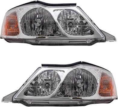 Brock Replacement Driver and Passenger Headlights Headlamps Compatible with Avalon 81150-AC040 81110-AC040