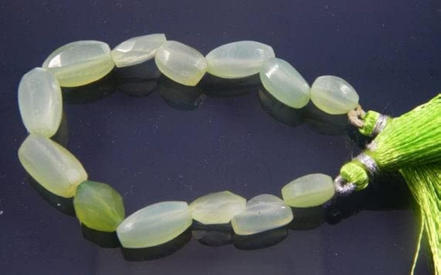 Chalcédoine verte perles facettées LKBEADS pour créer vos bijoux d'été bohèmes