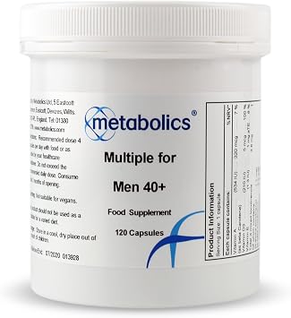 Multiple for Men 40+ Multivitamin Supplement for Men Over 40- Containing Over 30 Active Ingredients- Made in The UK