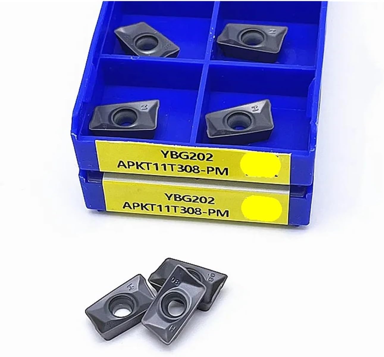 10個 APKT11T308 PM YBG202 YBG205 フライス加工用超硬インサート(APKT11T308-PM YBG20