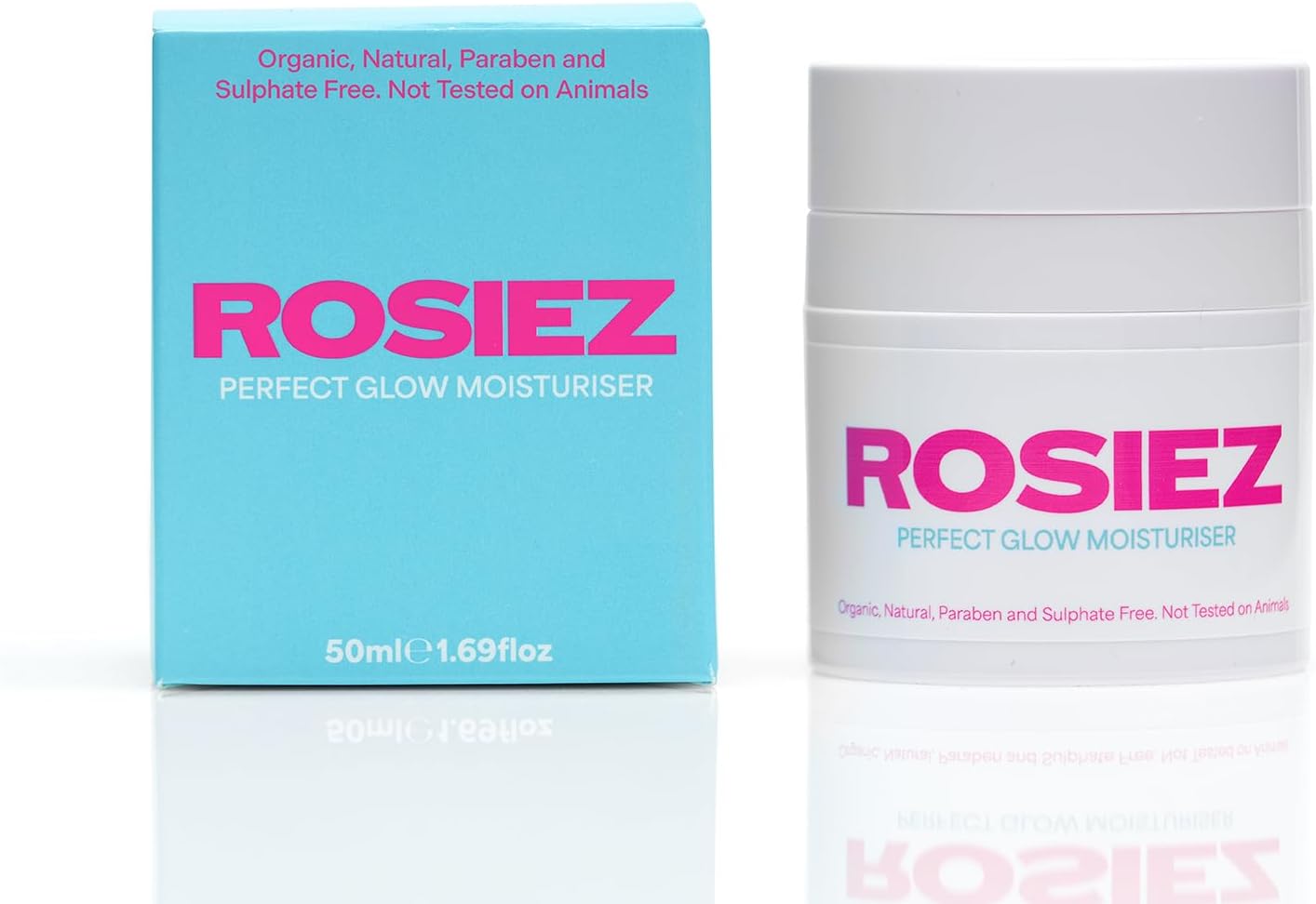 – Rosiez Perfect Glow Pump Moisturiser - Gentle Formula for Teens and Tweens - Made in the UK Vegan - Suitable for Sensitive Skin 50ml