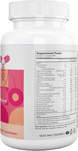 Miniatura 2 de Delicious Kids Multivitamínico, 180 masticables vegetarianos – Suplemento completo para niños con vitaminas y minerales esenciales – Vitamina A, B,
