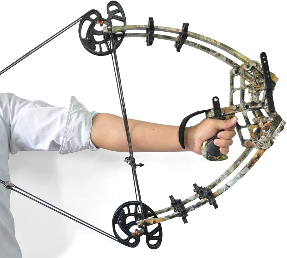 ZSHJG Archery Compound Bow Hunting Catapult Dual-use Steel Ball Arrows Triangle Bow 50lbs for Adult Outdoor Hunting Competition Bow Shooting Right Left Hand M109D