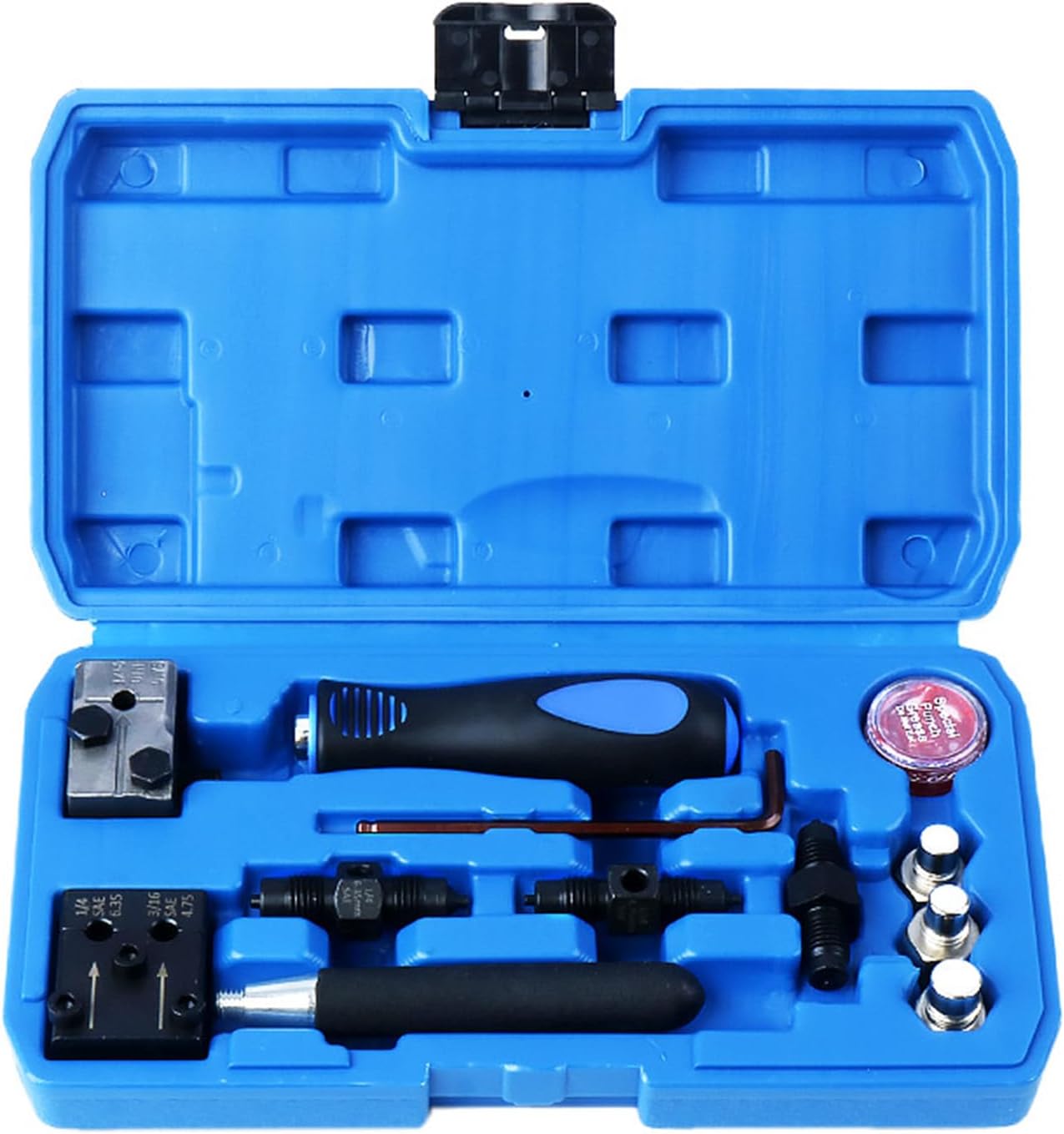 11Pcs Alloy Brake Flaring Tool Set with Double & Single Flares for DIN 4.75/6.35mm Single and Double Flares Tool