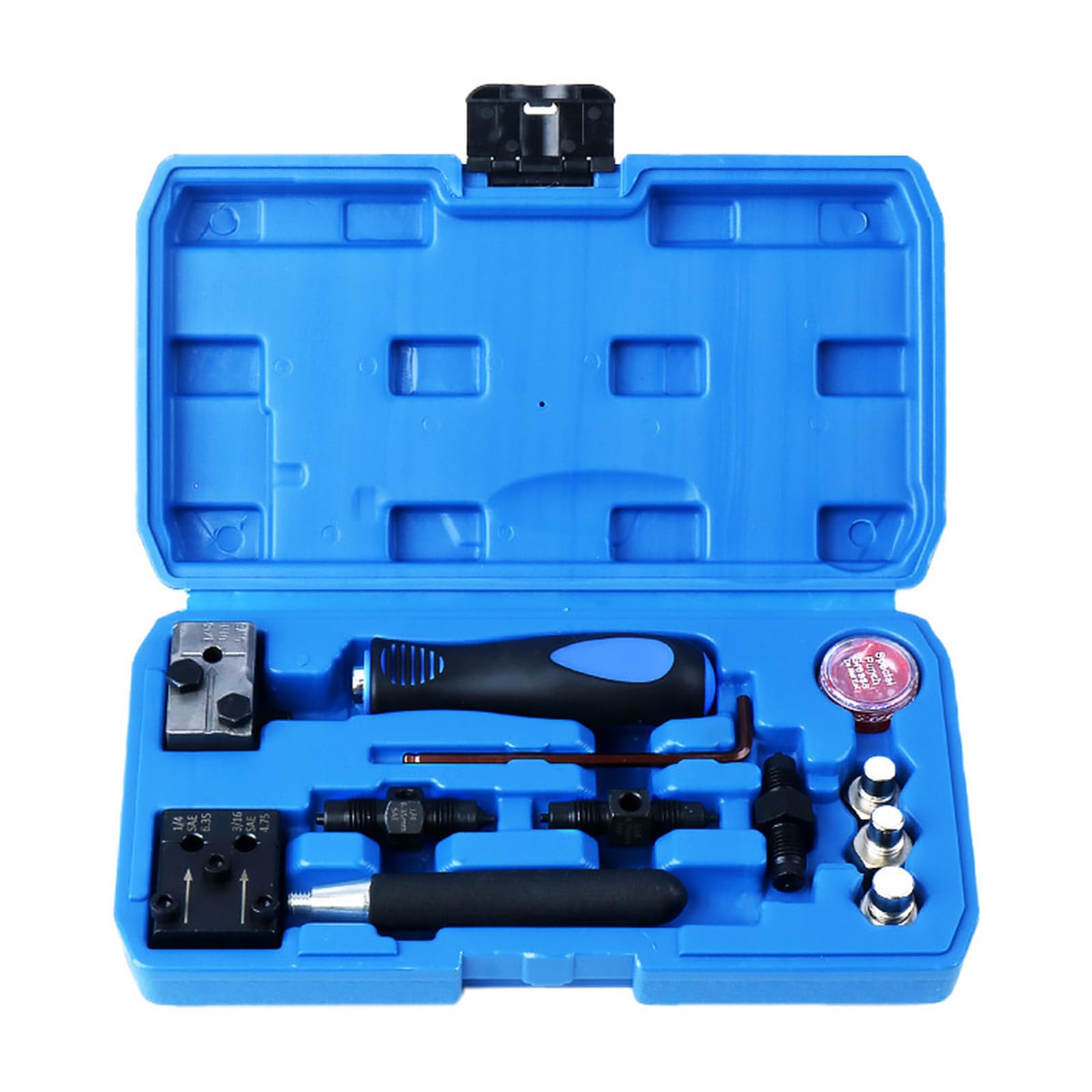 CUNZJIA 11Pcs Brake Tube Flaring Tool Set Alloy Construction for DIN 4.75mm/6.35mm Automotive Motorcycle Repair
