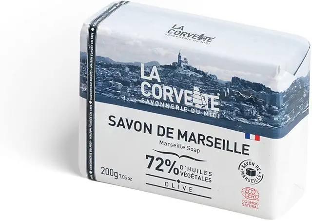 Authentic Marseille Soap Block - 100% Natural & Hypoallergenic - 200g