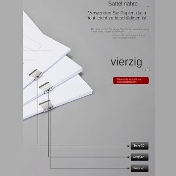 Portable Binder Stapler Small Paper Binding Clamp Dispenser