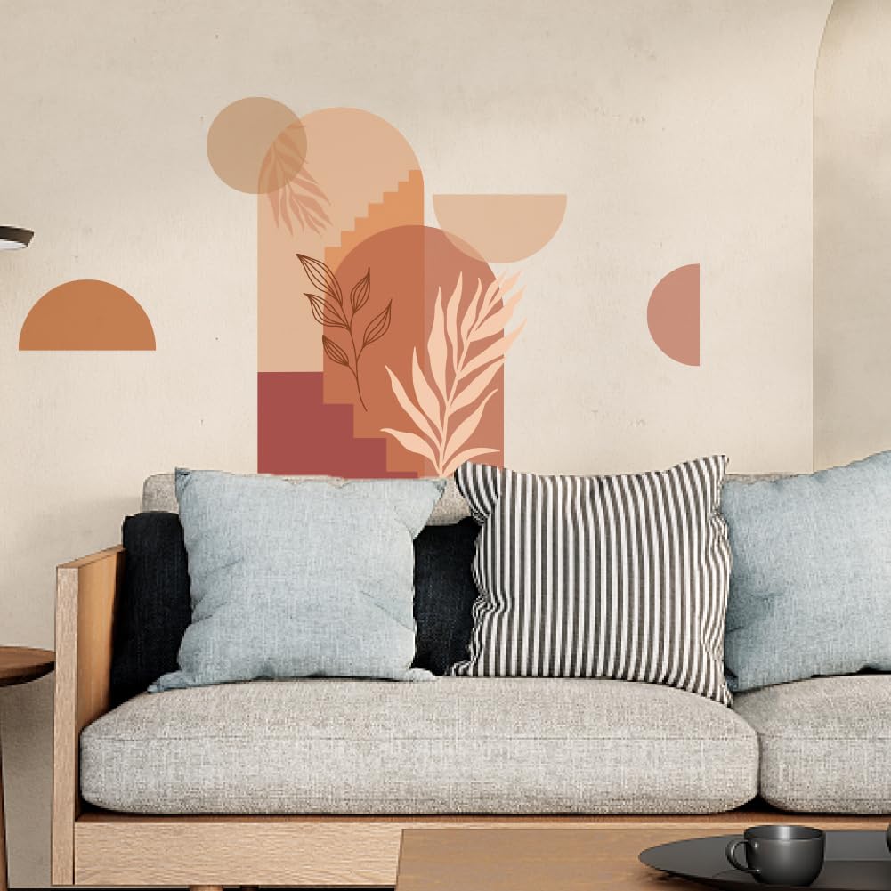 Stickers Muraux Bohème SUPERDANT - Arche Florale 39x118cm - Déco Murale Amovible