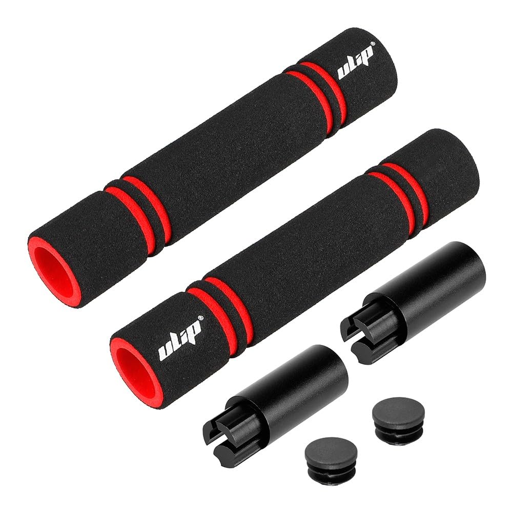 Aluminum Handlebar Extender Kit with Sponge Grips for Xiaomi for M365 Pro, Pro2, 1S, MI3 and Segway-Ninebot ES1–ES4, E22–E45 Series, Black/Red