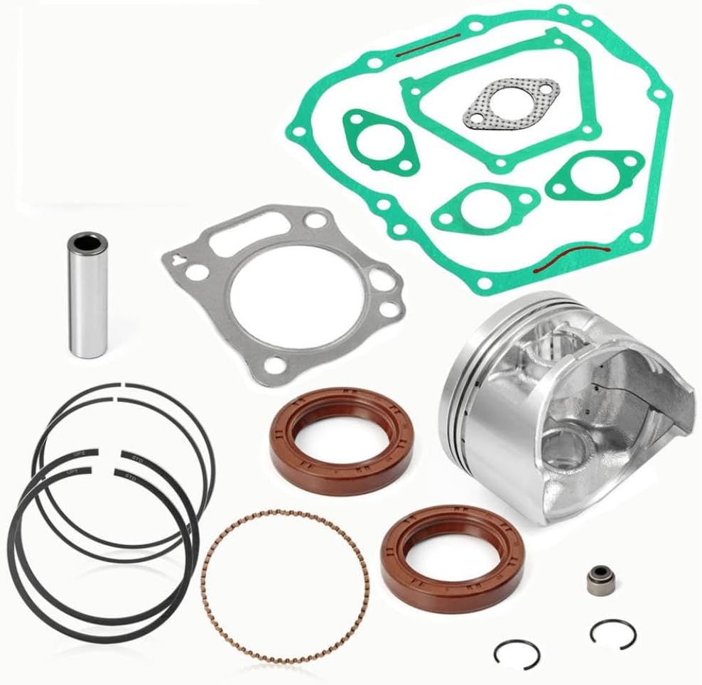 Engine Rebuild Kit 357cc 0.25mm Oversize Piston Rings Gaskets Seals Compatible With 4Cycle Cart Motor G21 G22 G23 G27 G28 YDRA 00 13