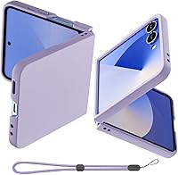 Vista 22 de AICase para Samsung Galaxy Z Flip 7 Funda Transparente con Anillo, [Anti-Amarilleo] Funda Ultradelgada de Ajuste Estrecho de PC Duro Transparente