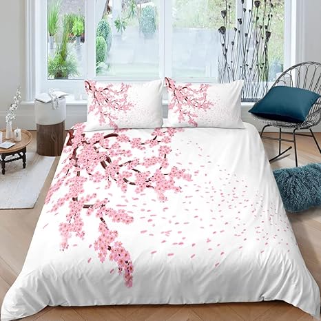 Amazon 桜寝具セットシングルサイズ 植物花柄プリント布団カバーセット和風ホワイトコンフォーターカバー女性用ガールズカップルキルトカバー クイーン 210x210cm 寝具カバーセット オンライン通販 Amazon 桜寝具セットシングルサイズ 植物花柄プリント布団カバーセット和風ホワイトコンフォーターカバー女性用ガールズカップルキルトカバー クイーン 210x210cm 寝具カバーセット オンライン通販