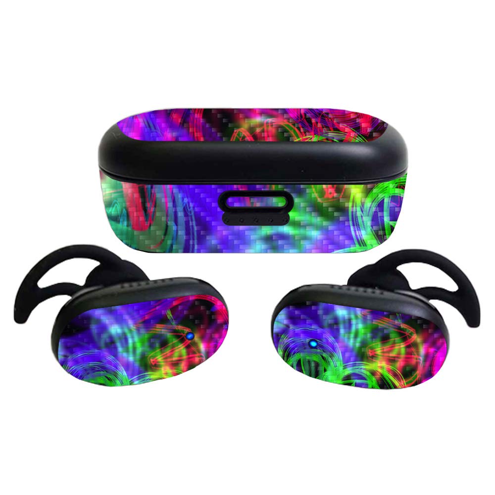 MightySkins Glossy Glitter Skin Compatible with Bose QuietComfort Earbuds (2020)