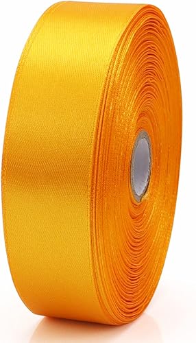 Miniatura 42 de Cinta de oro rosa de 1-1/2 pulgadas, para envolver regalos, 50 yardas, corona de fiesta de boda, costura, accesorios para el cabello, decoración