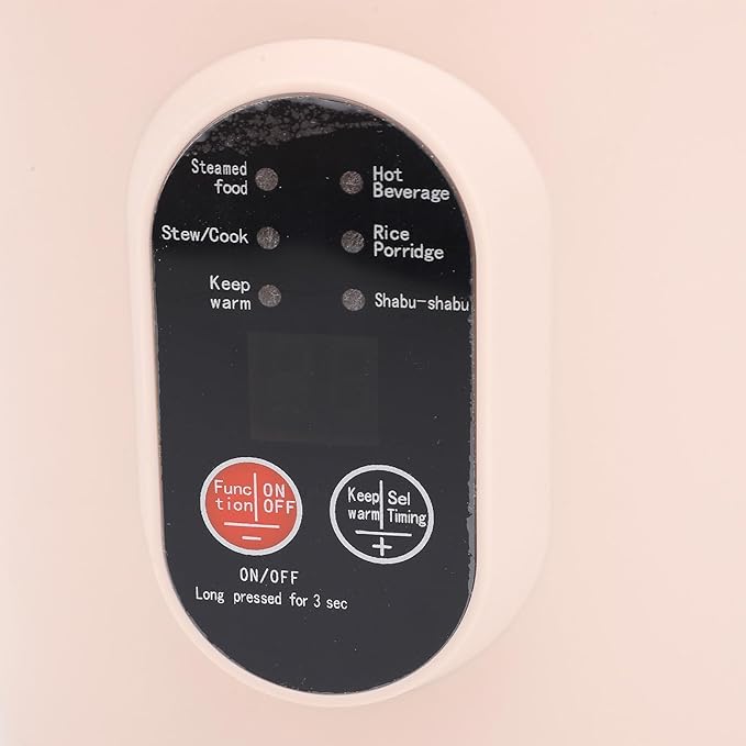 Olla Eléctrica Mini 500W con Tapa Visual, Función Mantener Calor 9H miniatura 9